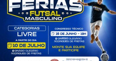 Prefeitura de Selvíria abre inscrições para o Campeonato de Férias de Futsal