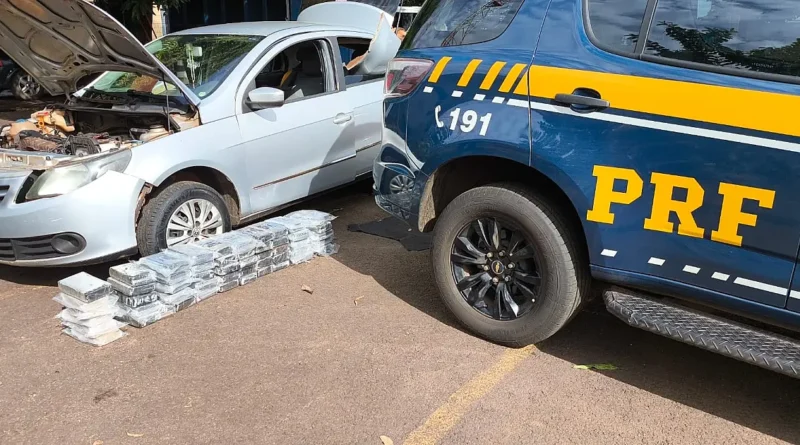 PRF apreende 55 Kg de cocaína em Campo Grande