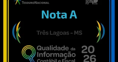 Três Lagoas é nota A no Ranking da Qualidade da Informação Contábil e Fiscal do SICONFI