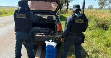 PMR apreende 35 quilos de drogas em Brasilândia e prende jovem de 18 anos